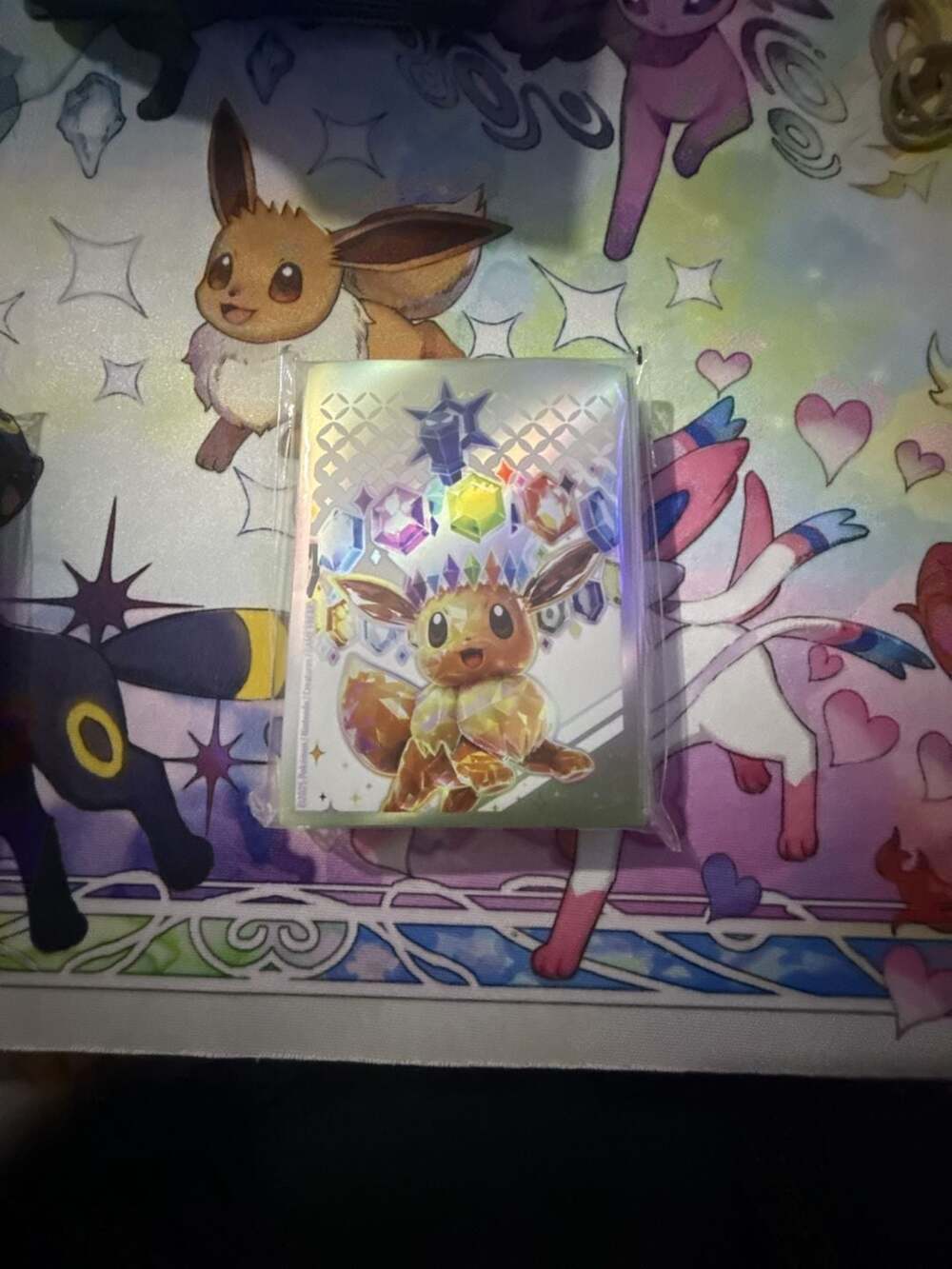 Pokemon Prismatic Evolutions Eevee Card Sleeves Elite Trainer Box 65 Count